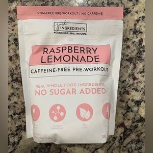 Just ingredients caffeine free pre-workout raspberry lemonade